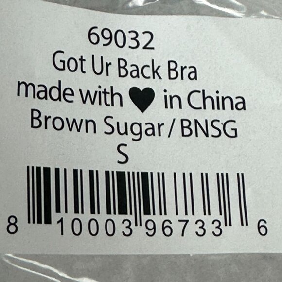 We Are HAH Got Ur Back Bra Brown Sugar Lace Size S - Picture 5 of 5